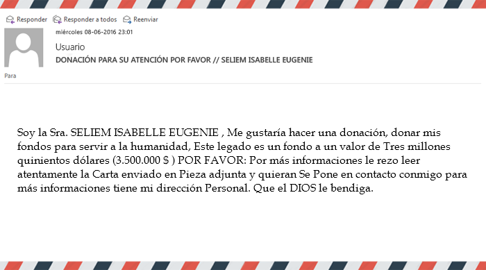 email-donación-fraude